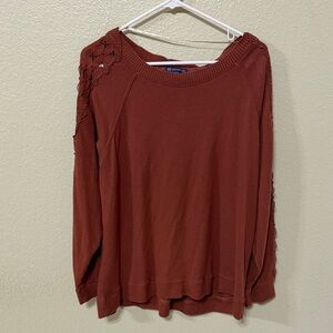 Democracy Women's Long Sleeve Top - Rust